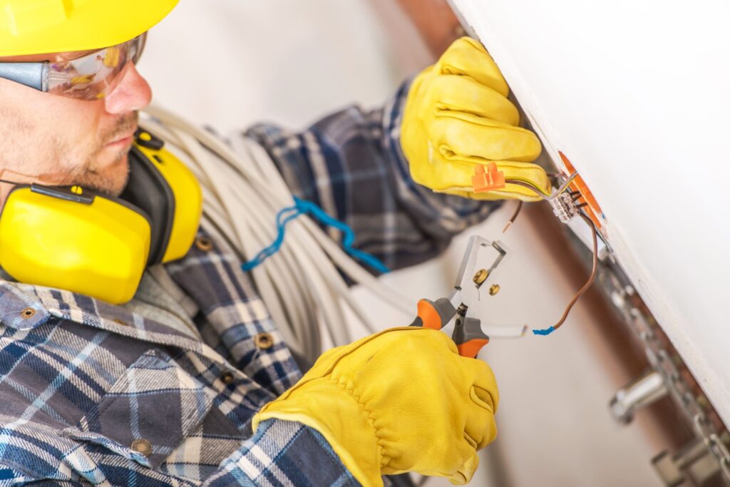 An electrician with wires | Electrician Selby