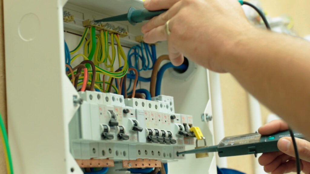 Electrician at work | Kendra Electrical Services